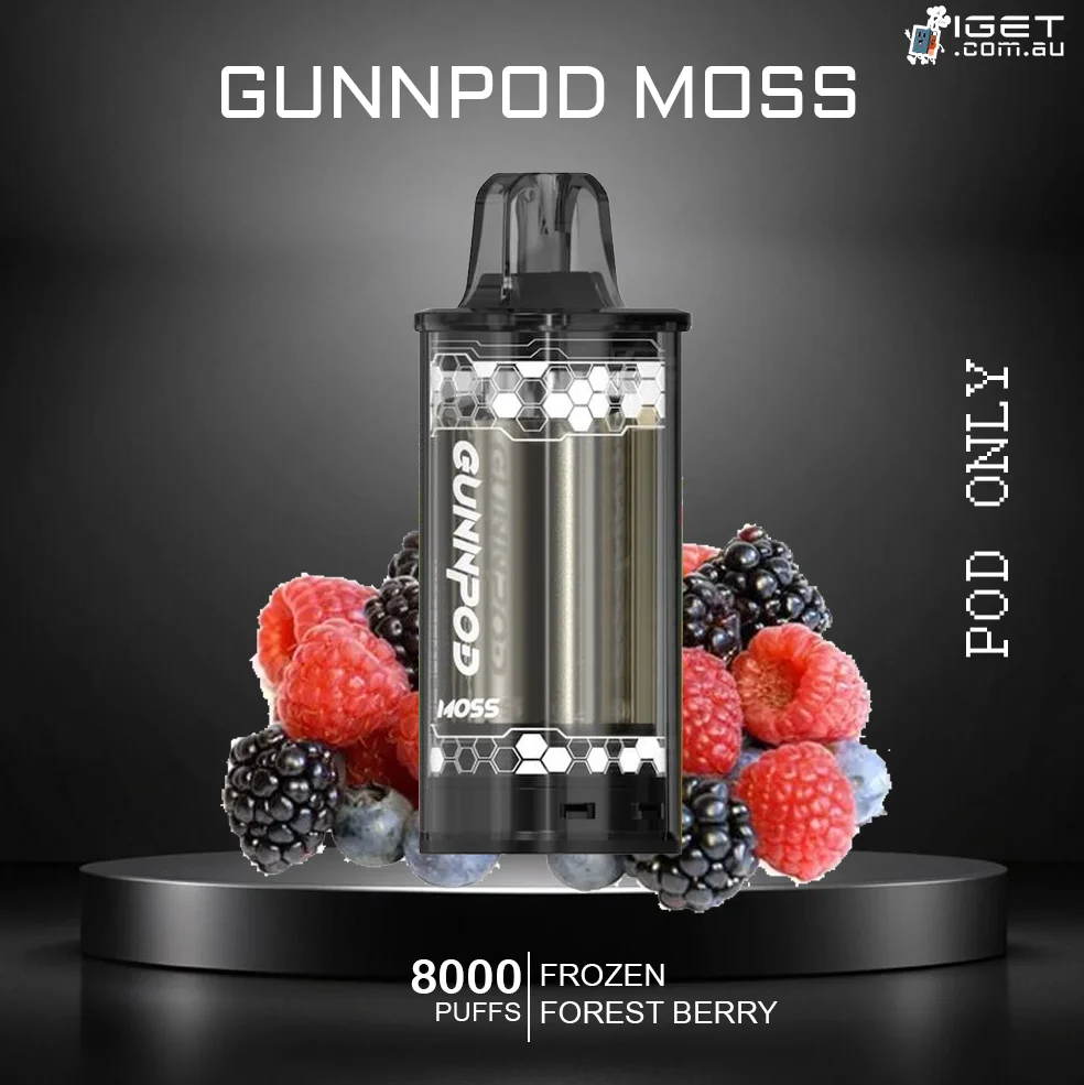 GUNNPOD MOSS – FROZEN FOREST BERRY – 8000 PUFFS – POD ONLY