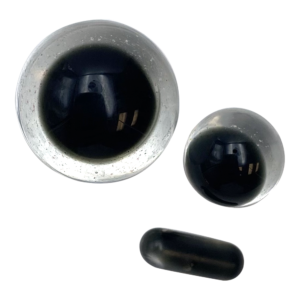 GLASS TERP BEADS - SET OF 3 - DICHROIC GLASS (GF26)