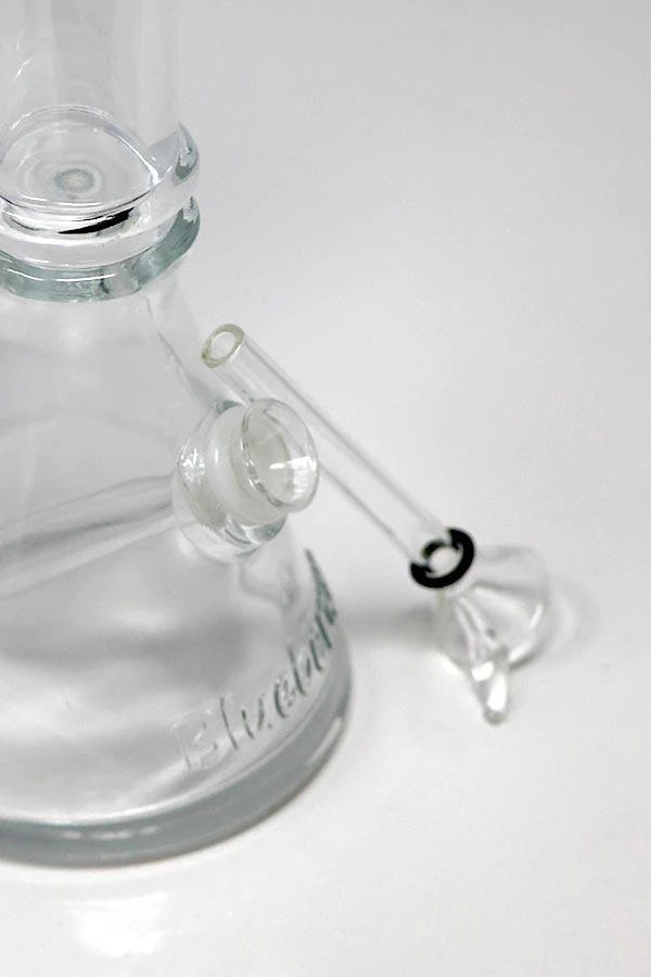 10" Blueberry Double Ring Soft Glass Beaker Bong - Image 7