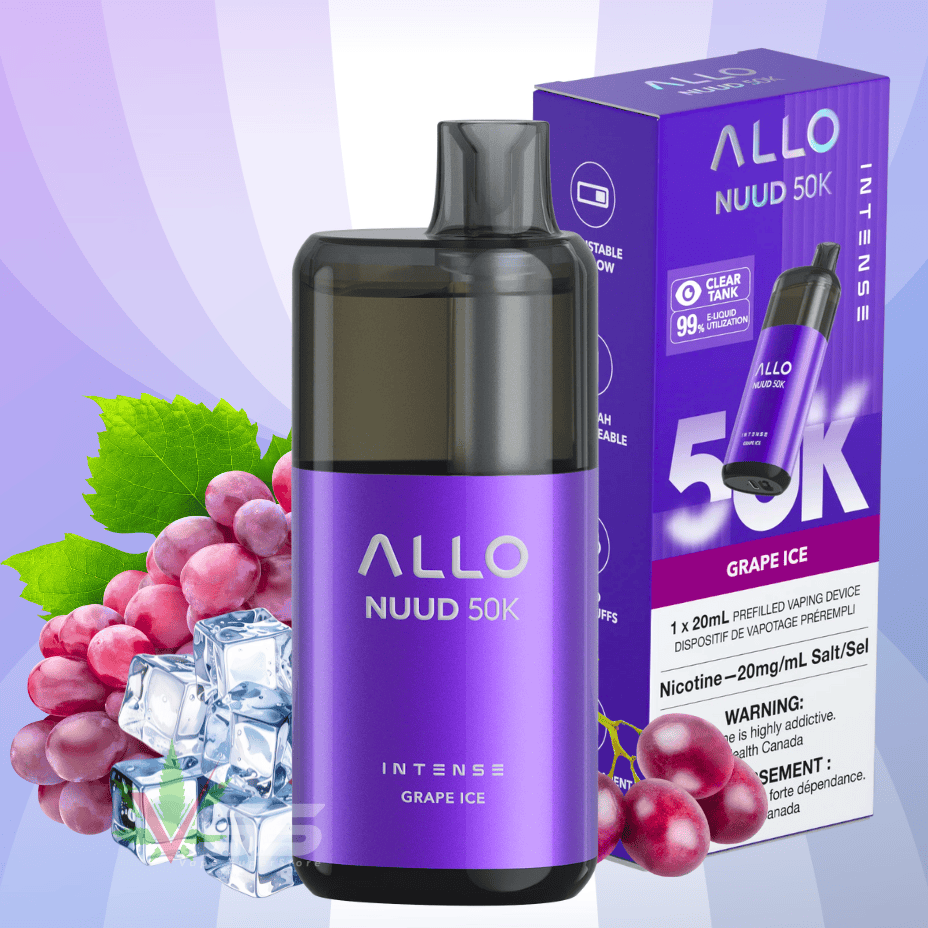 ALLO Nuud 50K Disposable Vape - Grape Ice