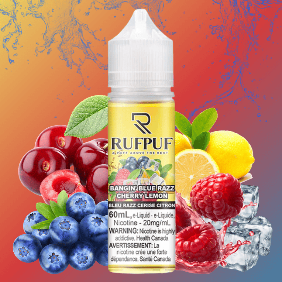 Bangin' Blue Razz Cherry Lemon Ice Salt by Rufpuf E-Liquid-60ml
