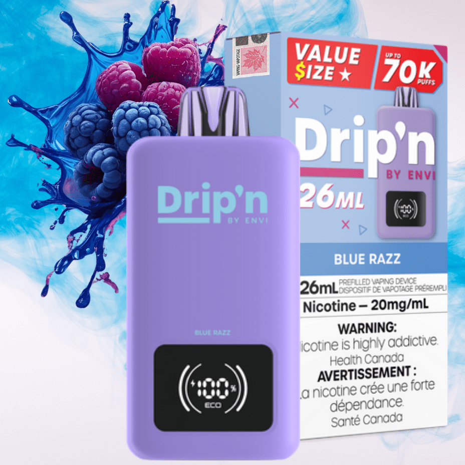 Drip'n by Envi 70K Disposable Vape - Blue Razz