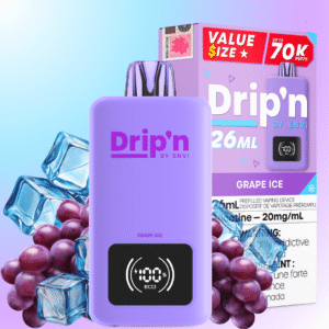 Drip'n by Envi 70K Disposable Vape - Grape Ice
