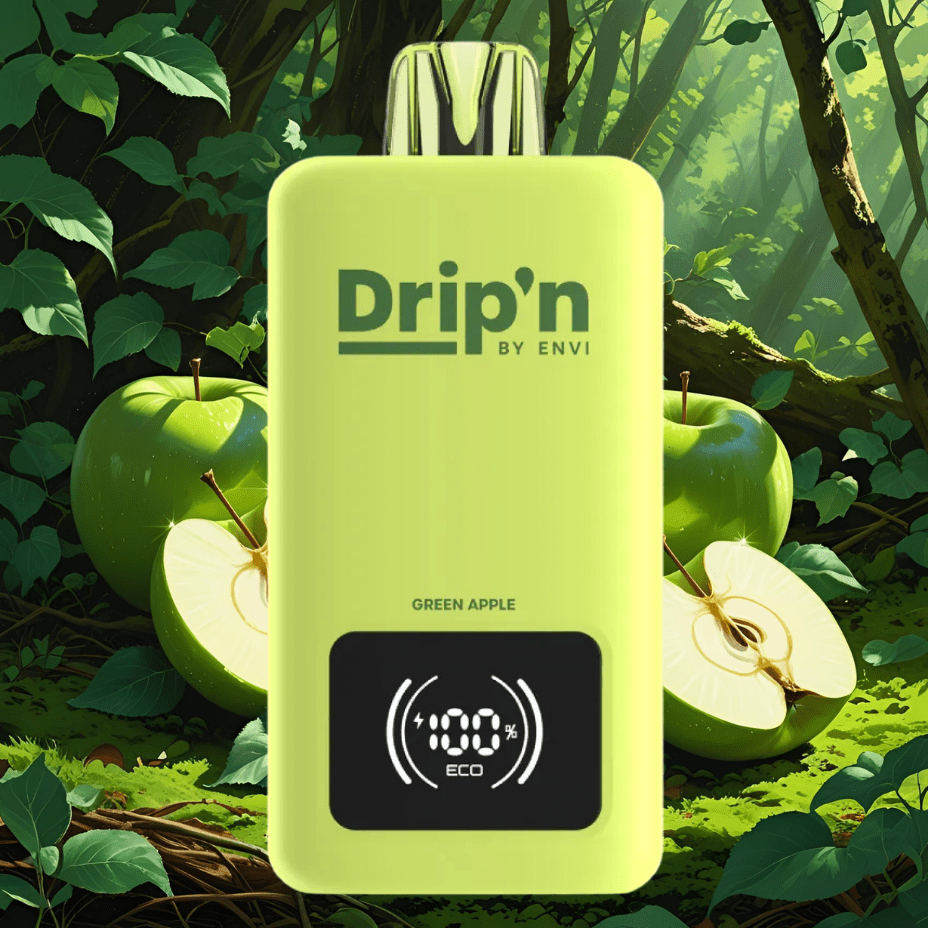 Drip'n by Envi 70K Disposable Vape - Green Apple - Image 2