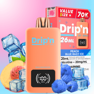 Drip'n by Envi 70K Disposable Vape - Peach Blue Razz Ice