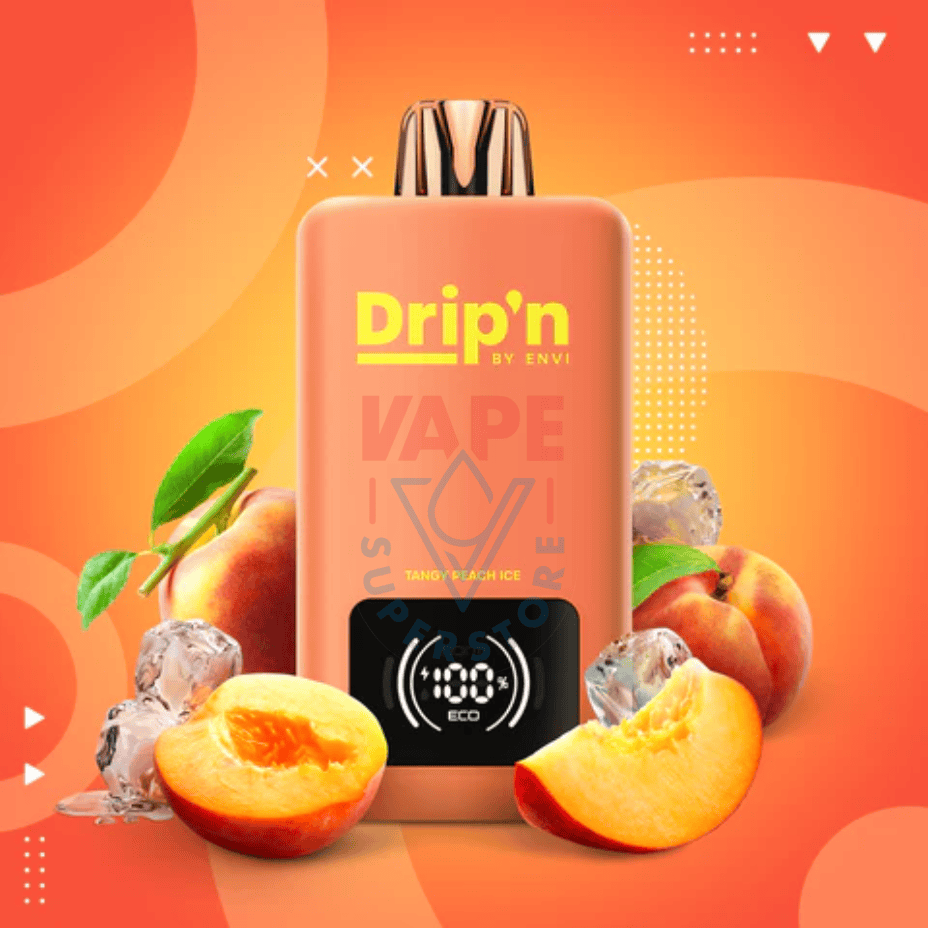 Drip'n by Envi 70K Disposable Vape - Tangy Peach Ice