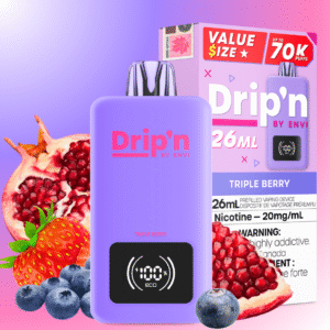 Drip'n by Envi 70K Disposable Vape - Triple Berry