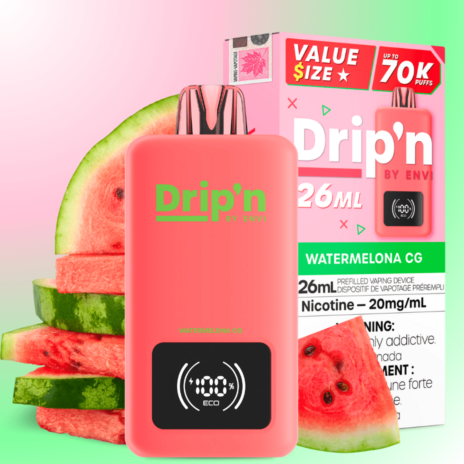 Drip'n by Envi 70K Disposable Vape - Watermelona CG