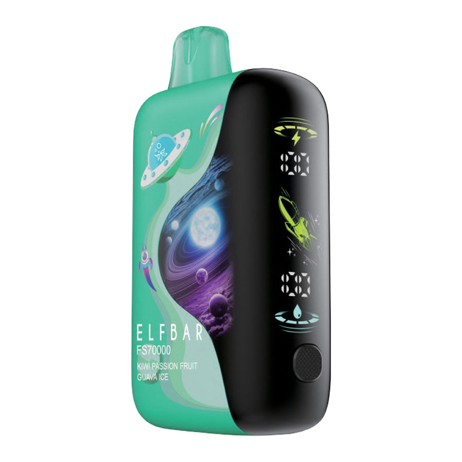 Elf Bar FS70K Disposable Vape Device - Kiwi Passion Fruit Guava Ice 20ml