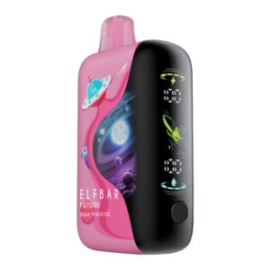 Elf Bar FS70K Disposable Vape Device - Sour Peach Ice 20ml