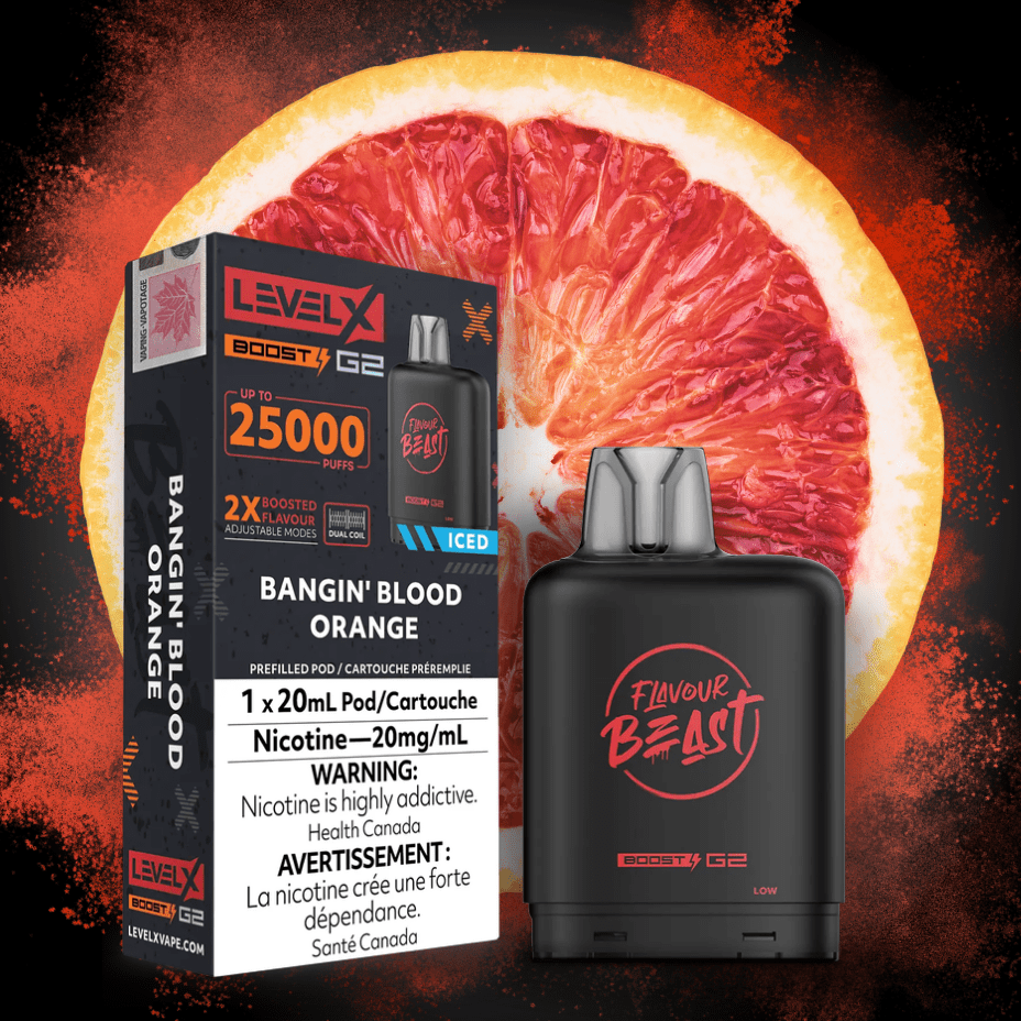 Flavour Beast Level X Boost G2 Pod - Bangin' Blood Orange