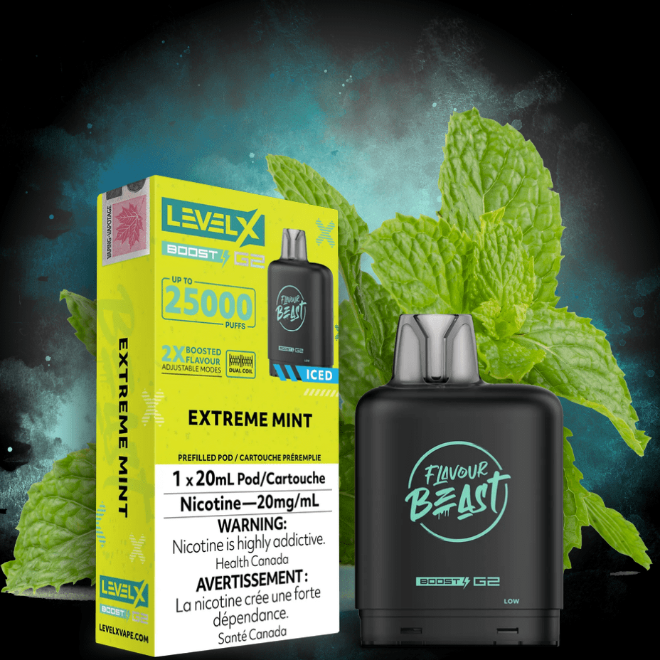 Flavour Beast Level X Boost G2 Pod - Extreme Mint Iced