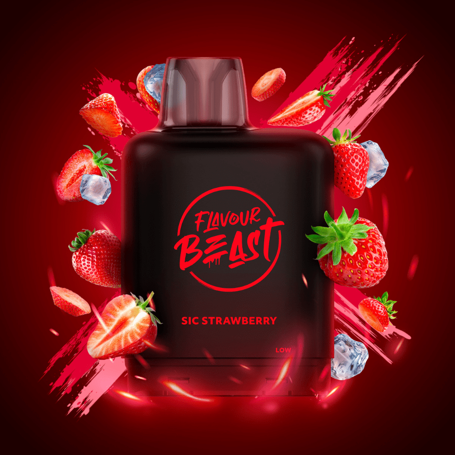 Flavour Beast Level X Boost G2 Pod - Sic Strawberry Iced - Image 2