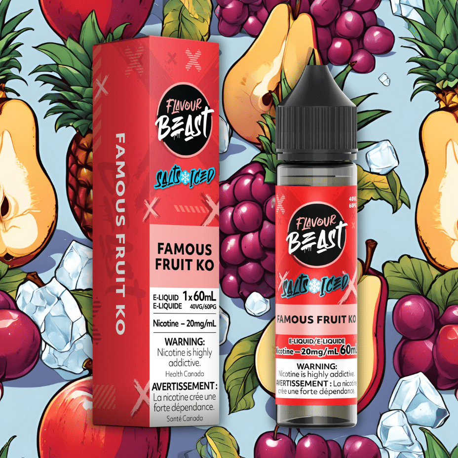 Flavour Beast Salt 60ml - Famous Fruit KO Iced - Image 2
