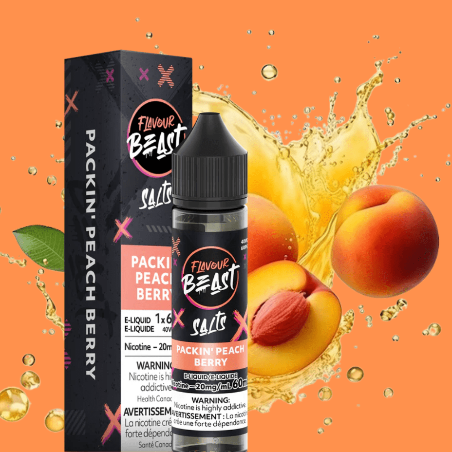 Flavour Beast Salt 60ml - Packin' Peach Berry - Image 2