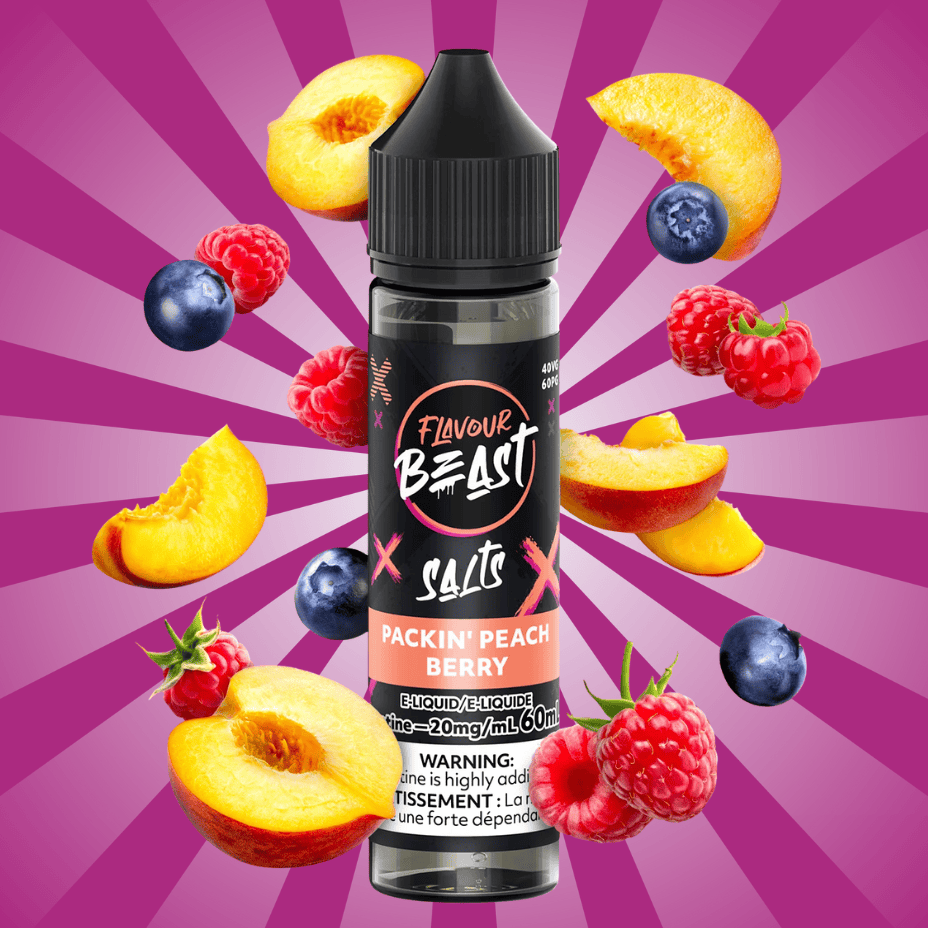 Flavour Beast Salt 60ml - Packin' Peach Berry