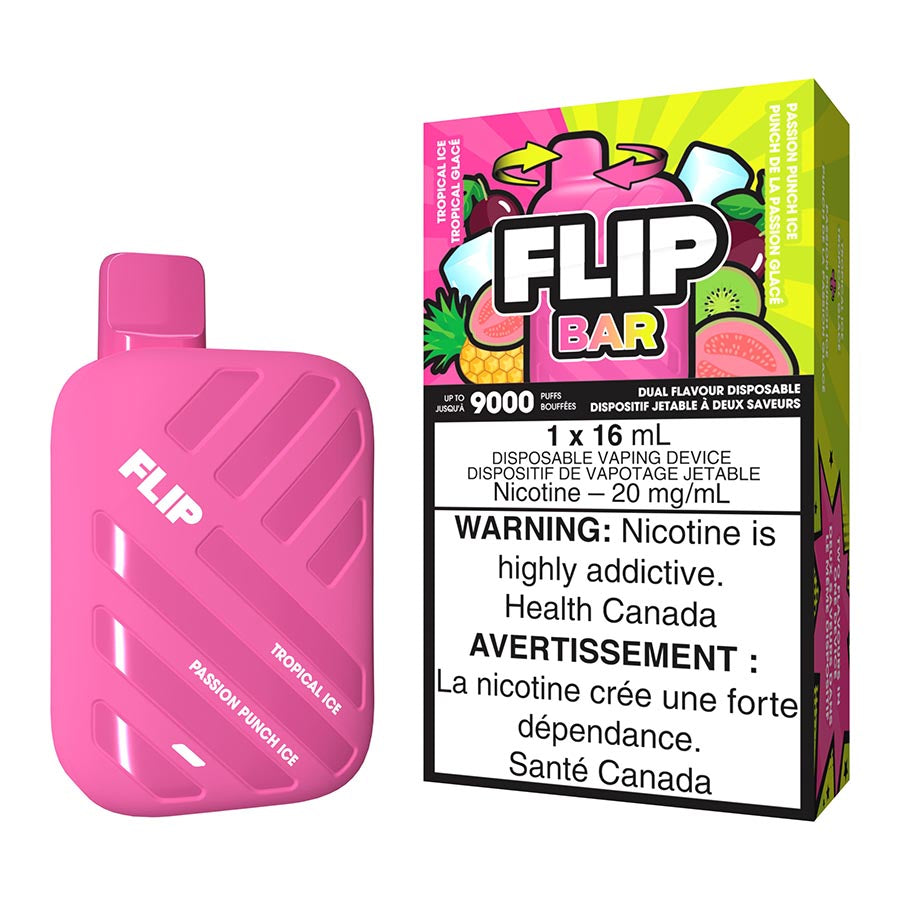 Flip Bar Disposable Vape Device - Tropical Ice And Passion Punch Ice