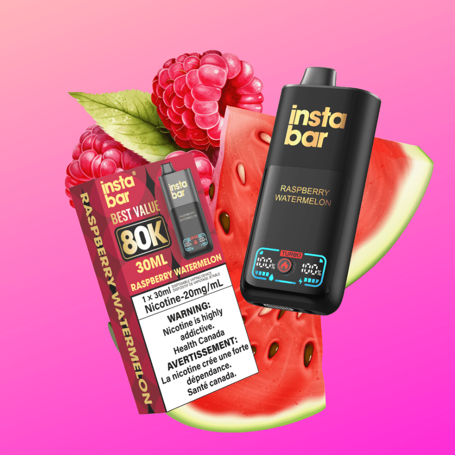 Insta Bar 80K Disposable Vape - Raspberry Watermelon - Image 2