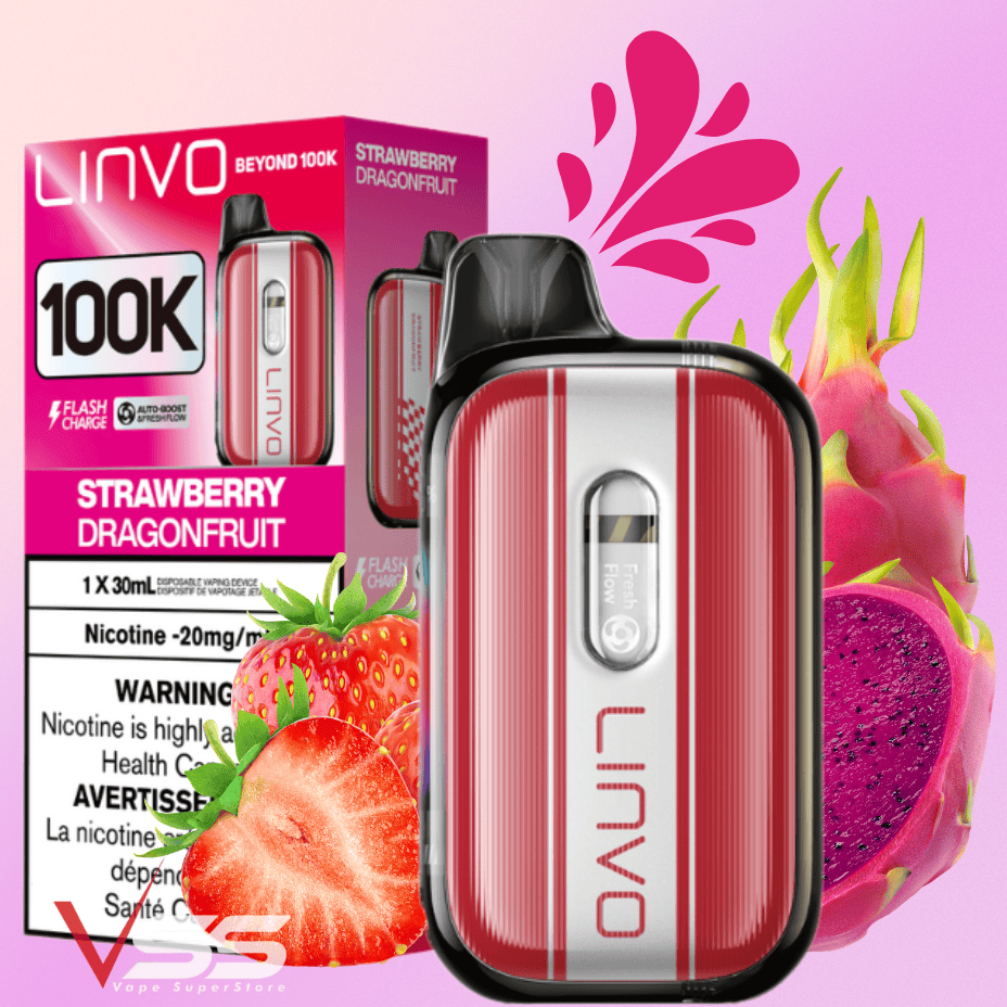 Linvo Beyond 100K Disposable Vape - Strawberry Dragonfruit
