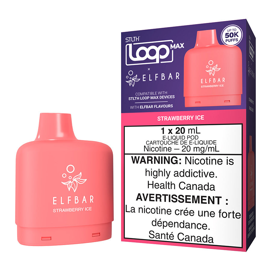 STLTH Loop Max X Elf Bar E-Liquid Pod Pack - Strawberry Ice 20ml