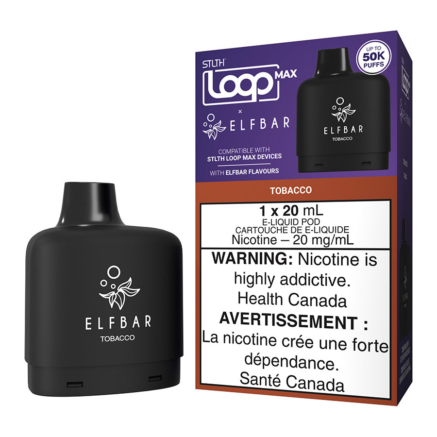 STLTH Loop Max X Elf Bar E-Liquid Pod Pack - Tobacco 20ml