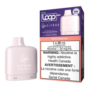 STLTH Loop Max X Elf Bar E-Liquid Pod Pack - White Peach Ice 20ml