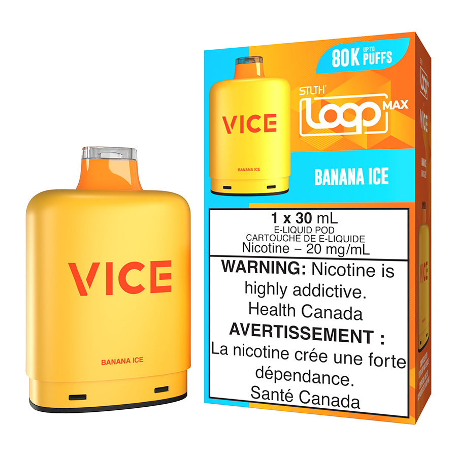 STLTH Loop Max x Vice E-Liquid Pod Pack - Banana Ice 30ml