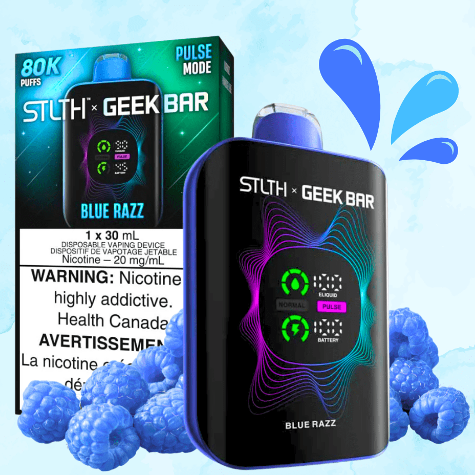 STLTH x Geek Bar 80K Disposable Vape - Blue Razz