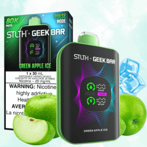 STLTH x Geek Bar 80K Disposable Vape - Green Apple Ice
