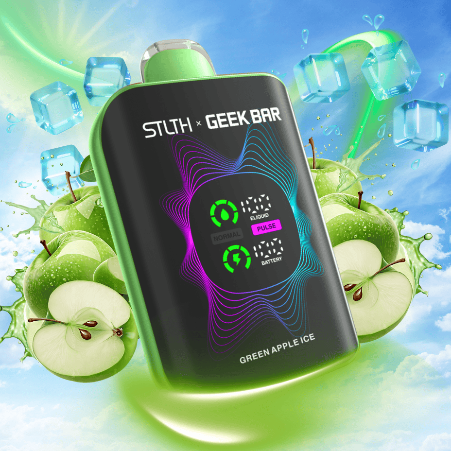 STLTH x Geek Bar 80K Disposable Vape - Green Apple Ice - Image 2