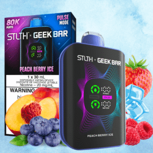 STLTH x Geek Bar 80K Disposable Vape - Peach Berry Ice