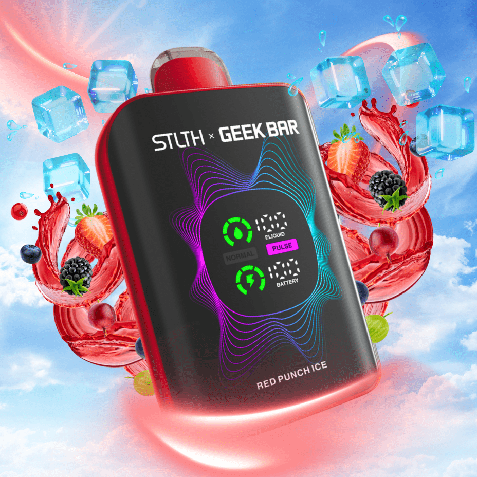 STLTH x Geek Bar 80K Disposable Vape - Red Punch Ice - Image 2