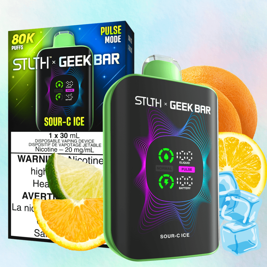 STLTH x Geek Bar 80K Disposable Vape - Sour C Ice