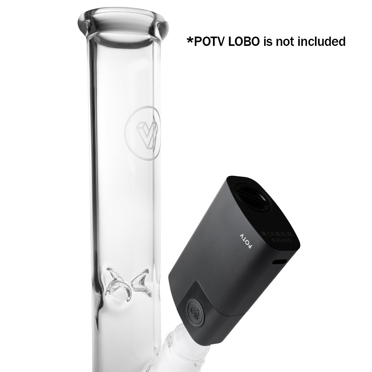 POTV Straight Tube Glass Bubbler - Image 26