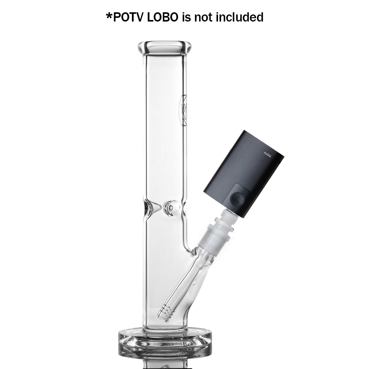 POTV Straight Tube Glass Bubbler - Image 2