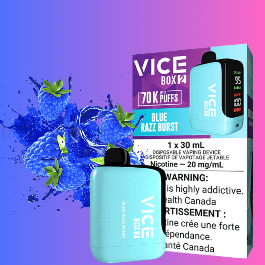 Vice Box 2 70k Disposable Vape - Blue Razz Burst