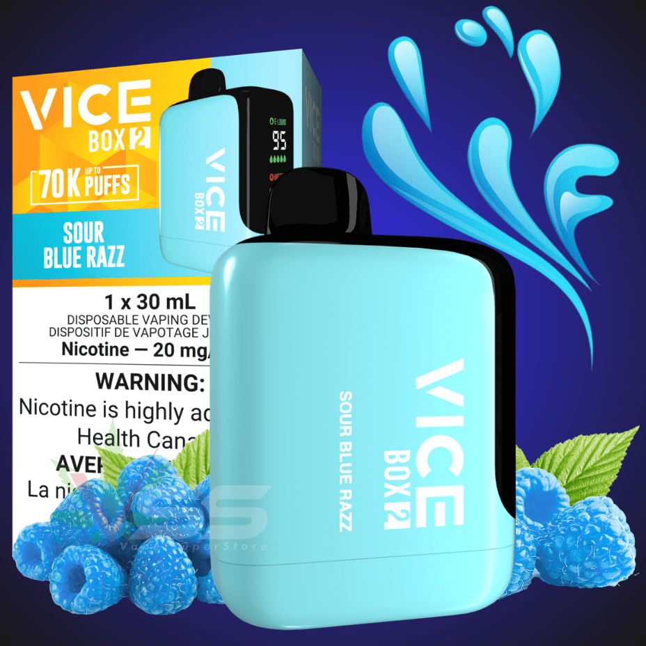 Vice Box 2 70k Disposable Vape - Sour Blue Razz