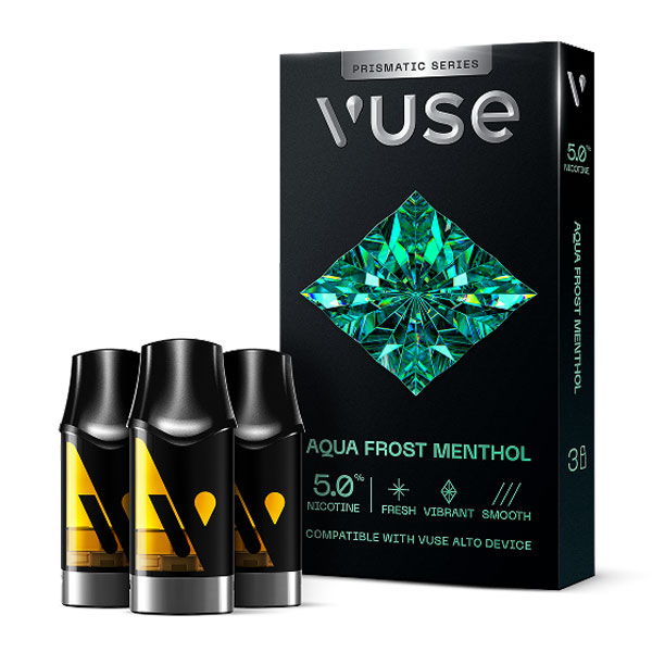 Vuse Prismatic Series – Aqua Frost Menthol Pods | 3 Pack