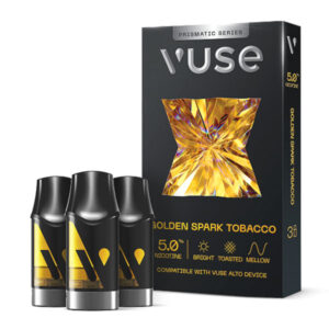 Vuse Prismatic Series – Golden Spark Tobacco Pods | 3 Pack
